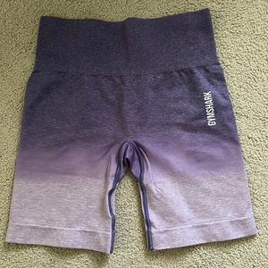 Purple ombré gymshark shorts